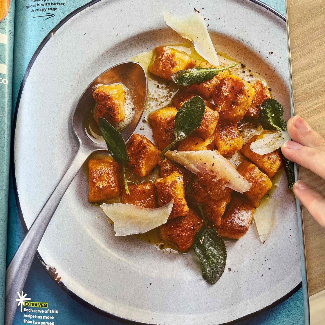 Sweet potato gnocchi with butter & crispy sage