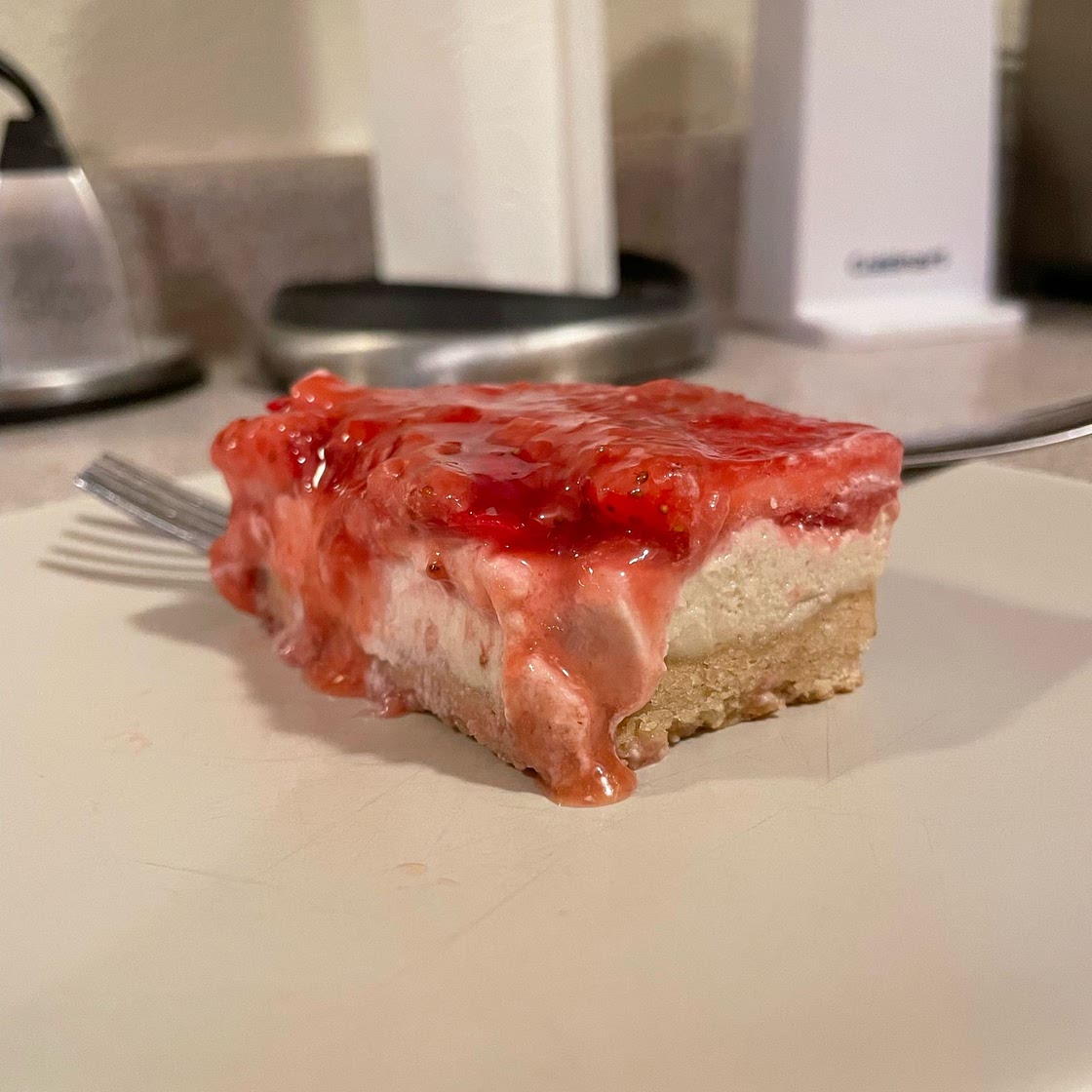 Vegan Strawberry Cheesecake Dessert