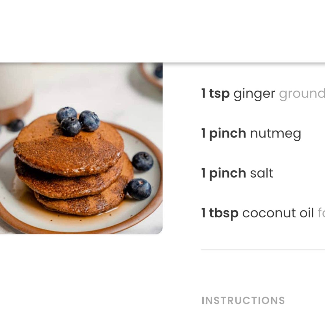 Gingerbread pancakes