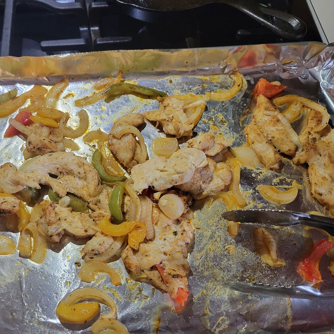 Sheet Pan Chicken Fajitas