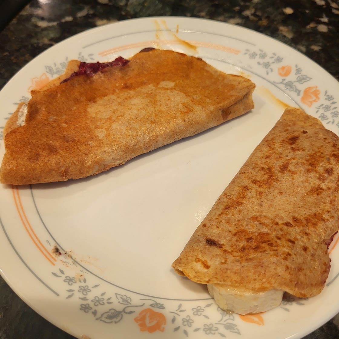 Whole Wheat Breakfast Crepes