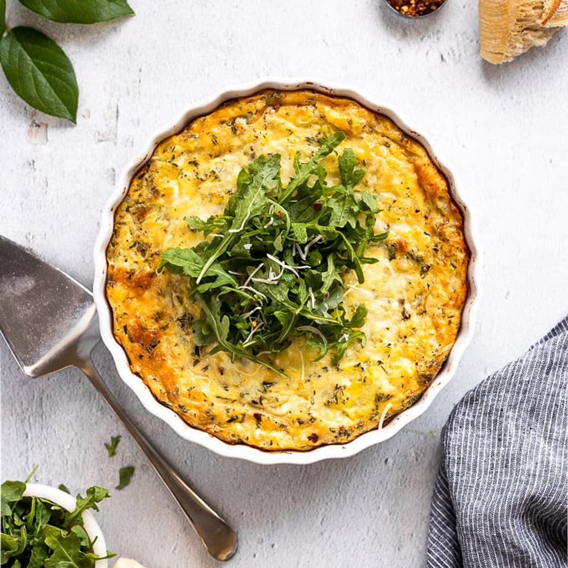 Potato Egg Casserole with Gruyere and Herbs