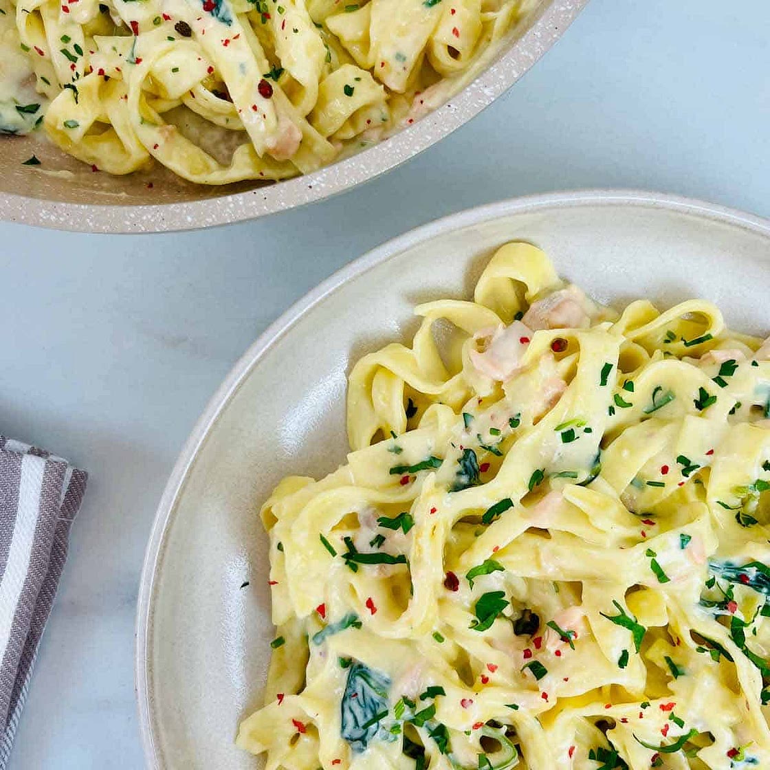 Tagliatelle With Salmon And Lemon