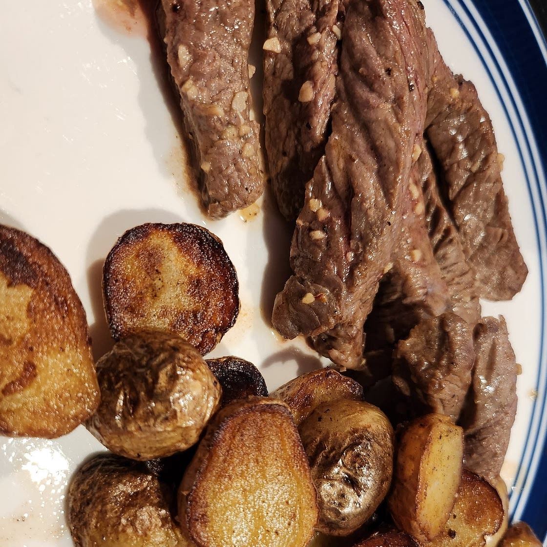 Garlic Butter Steak and Potatoes Skillet