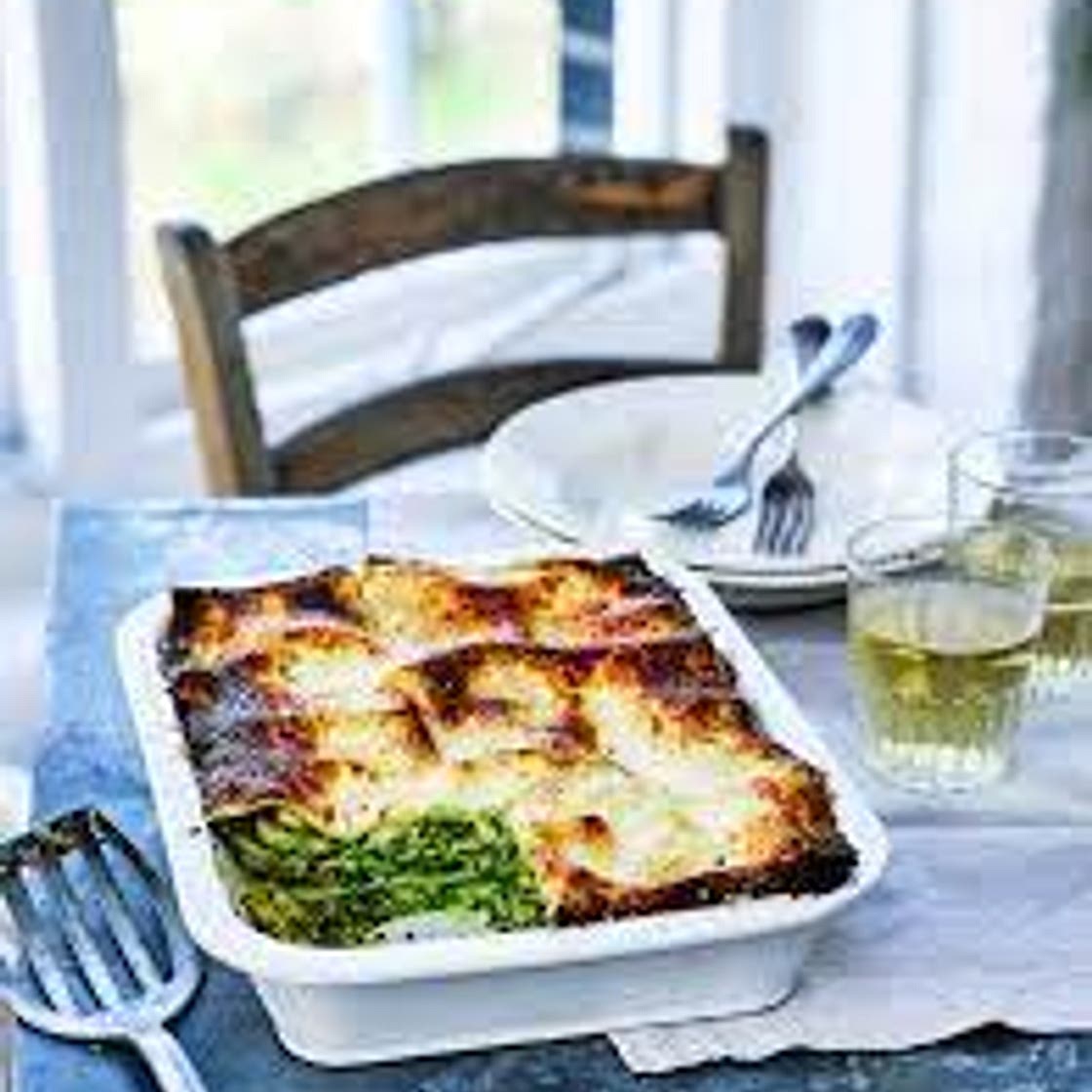 Green lasagne