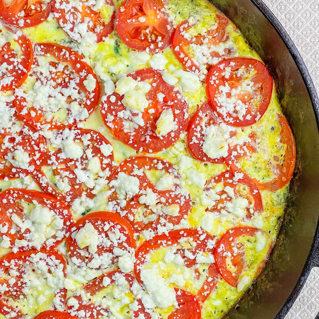 Barilla’s Basil Pesto and Tomato Fritatta 