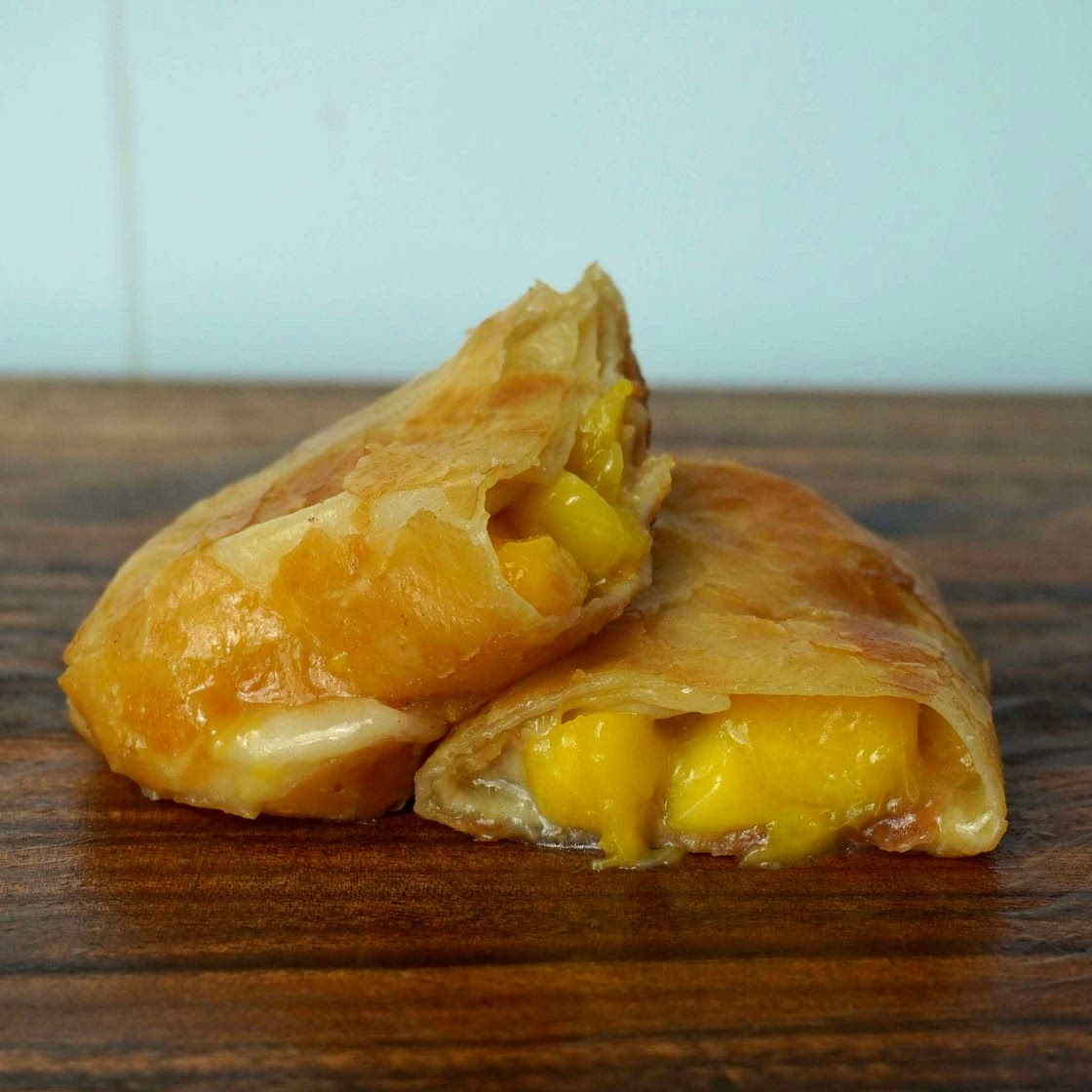 Nectarine pie burrito
