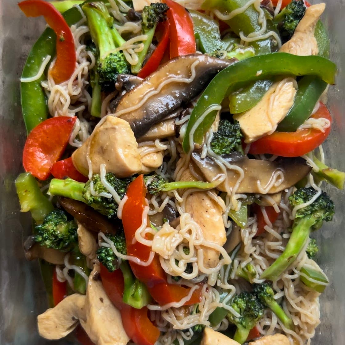 Chicken Konjac Noodle Stir Fry