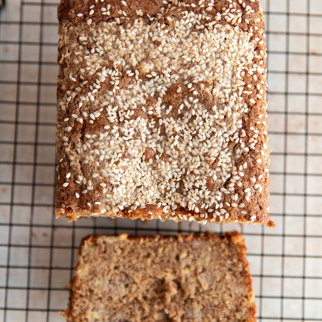 tahini banana bread