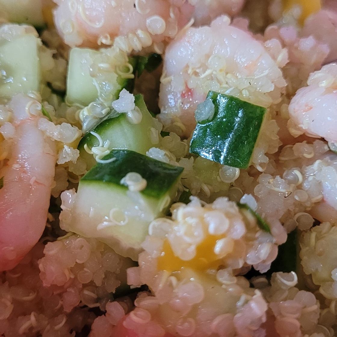 Salade quinoa et crevette
