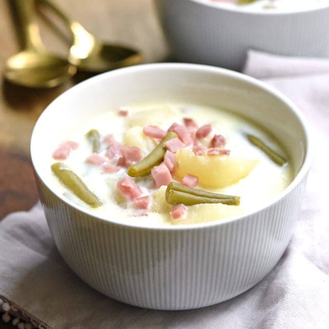 Ham Green Bean and Potato Soup