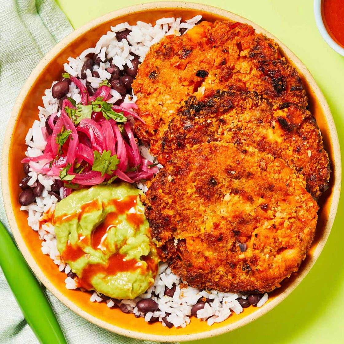 Vegan Mexican spiced sweet potato cakes