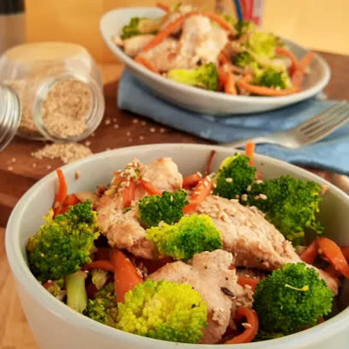 WOK | Pollo & Vegetales (Wraps) 🍗🥗