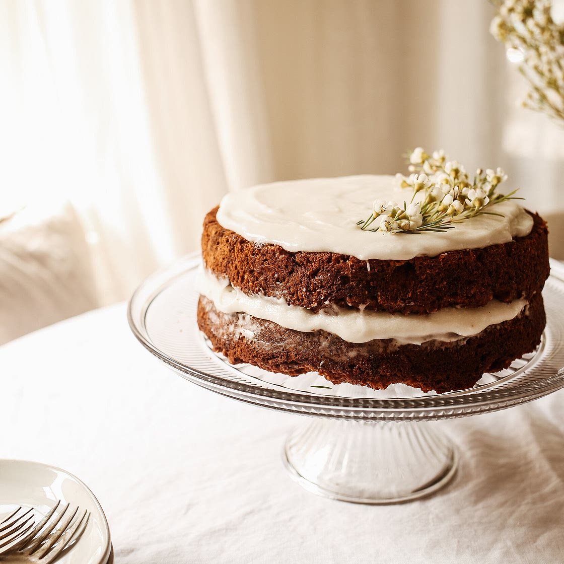 Carrot Cake (made with carrot juice pulp)