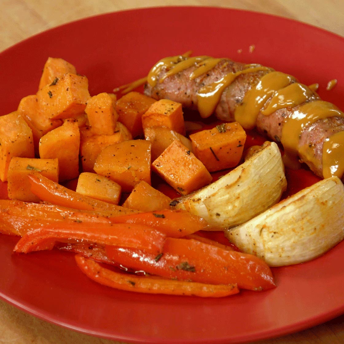 Roasted Turkey Sausage & Vegetables