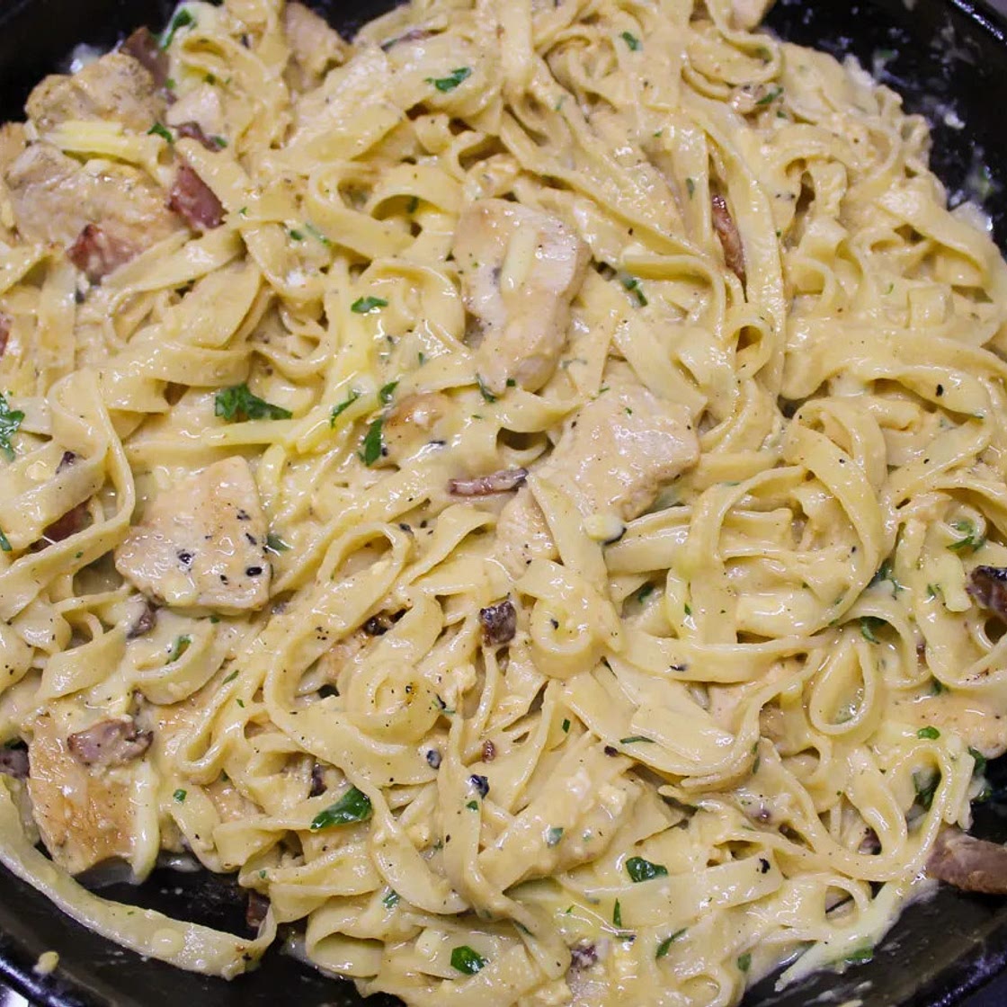 Rod’s Chicken and Mushroom Carbonara