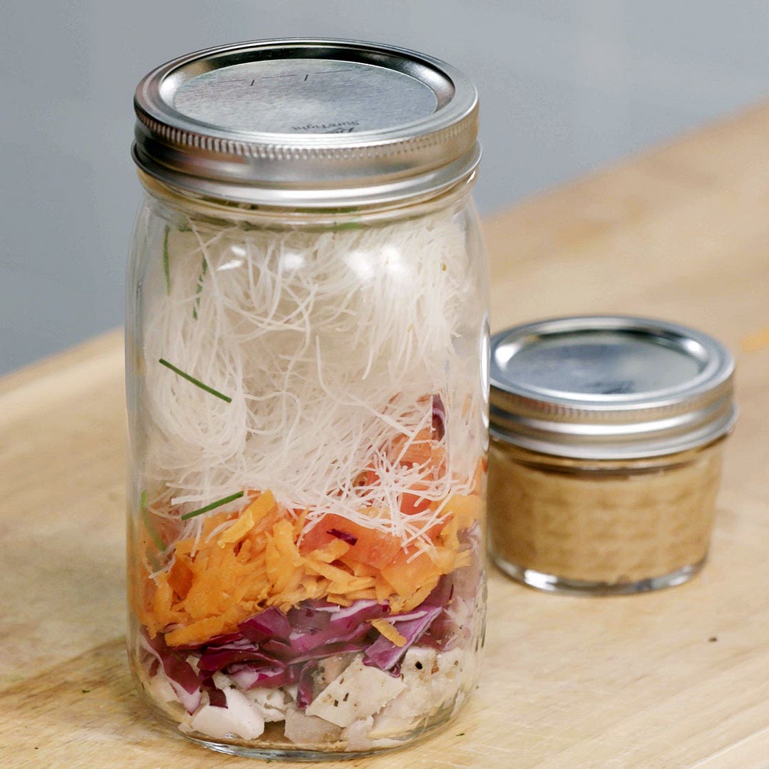 Mason Jar Chicken Ramen