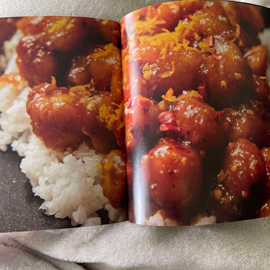 Orange Chicken w/ rice & green beans
