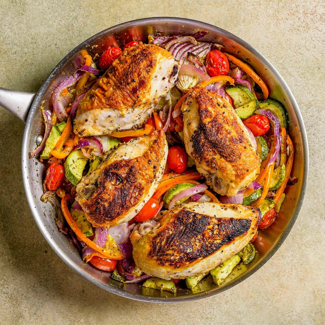 Roasted Chicken & Vegetables w/ Herbs de Provence