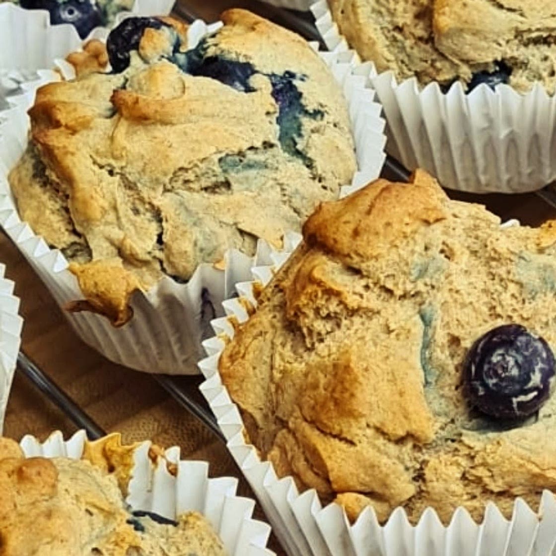 Almond blueberry muffins