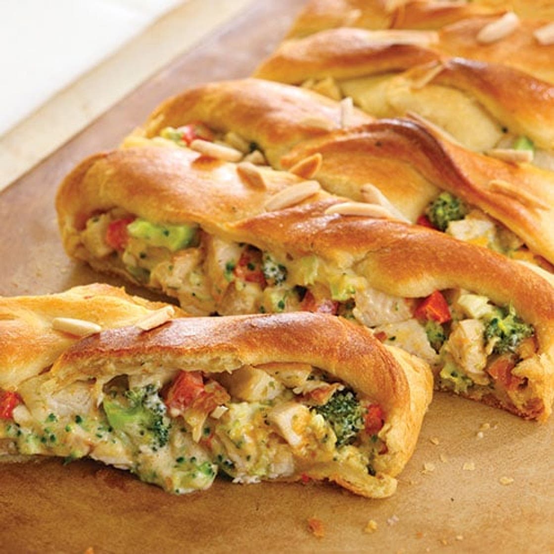 Chicken & Broccoli Braid