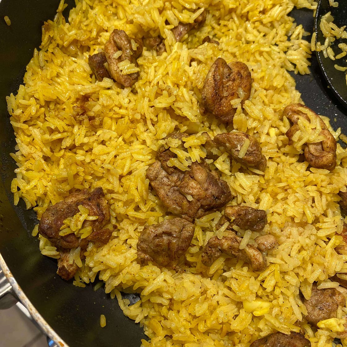 Shawarma Rice with White Sauce (in one pot!)