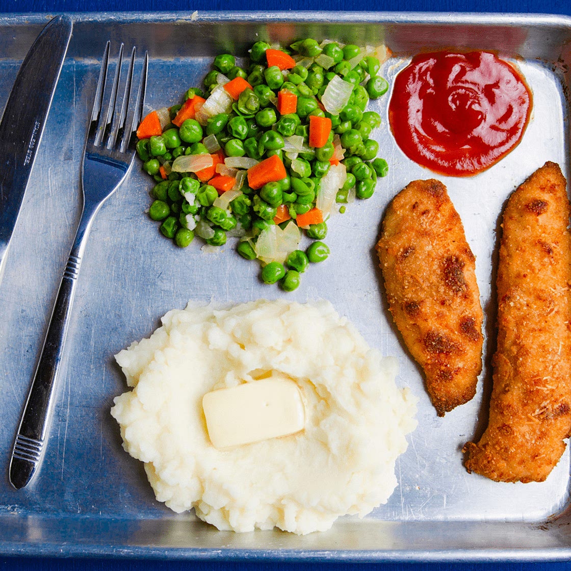 Chicken Finger & Mashed Potato TV Dinner