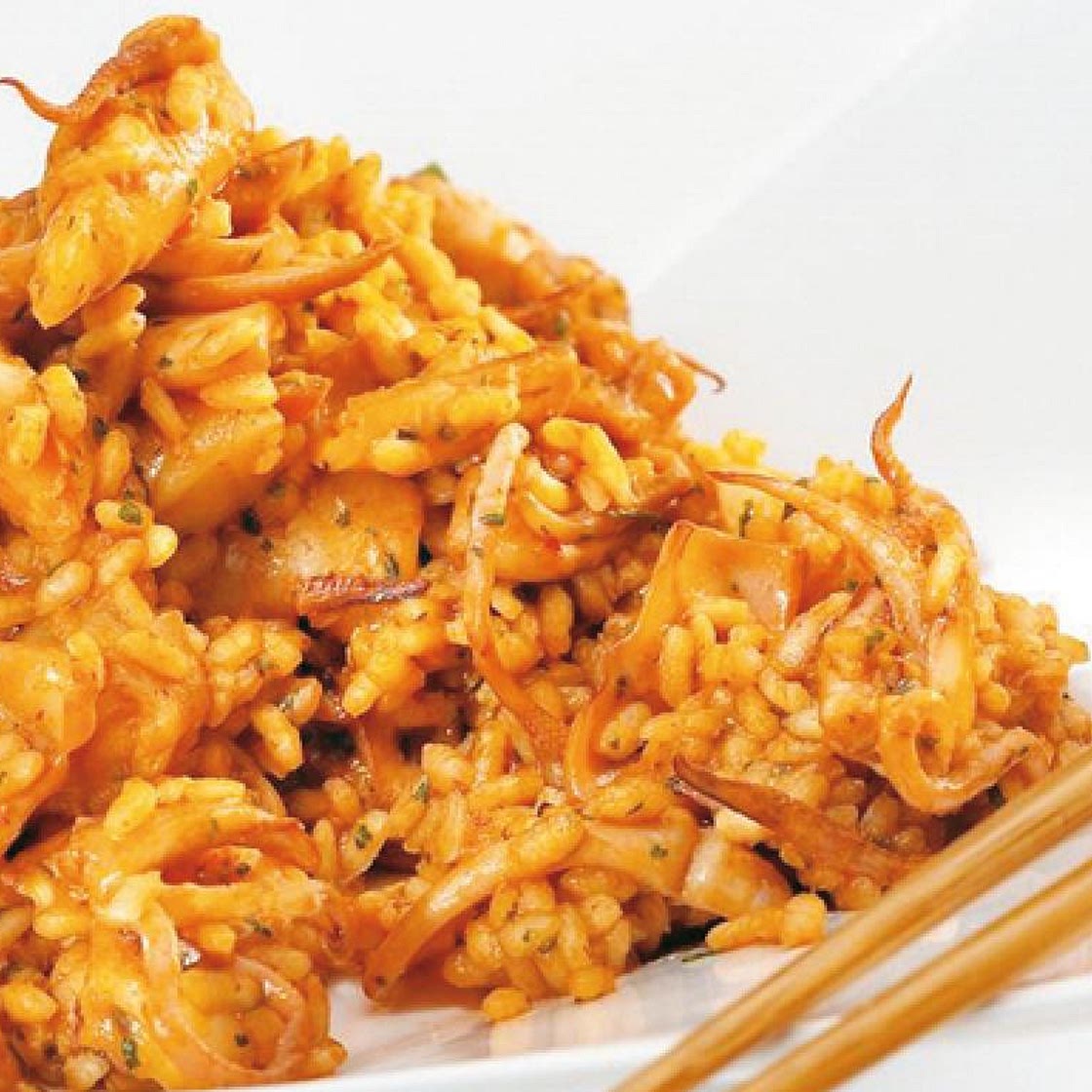 Receta de arroz con calamar y azafrán
