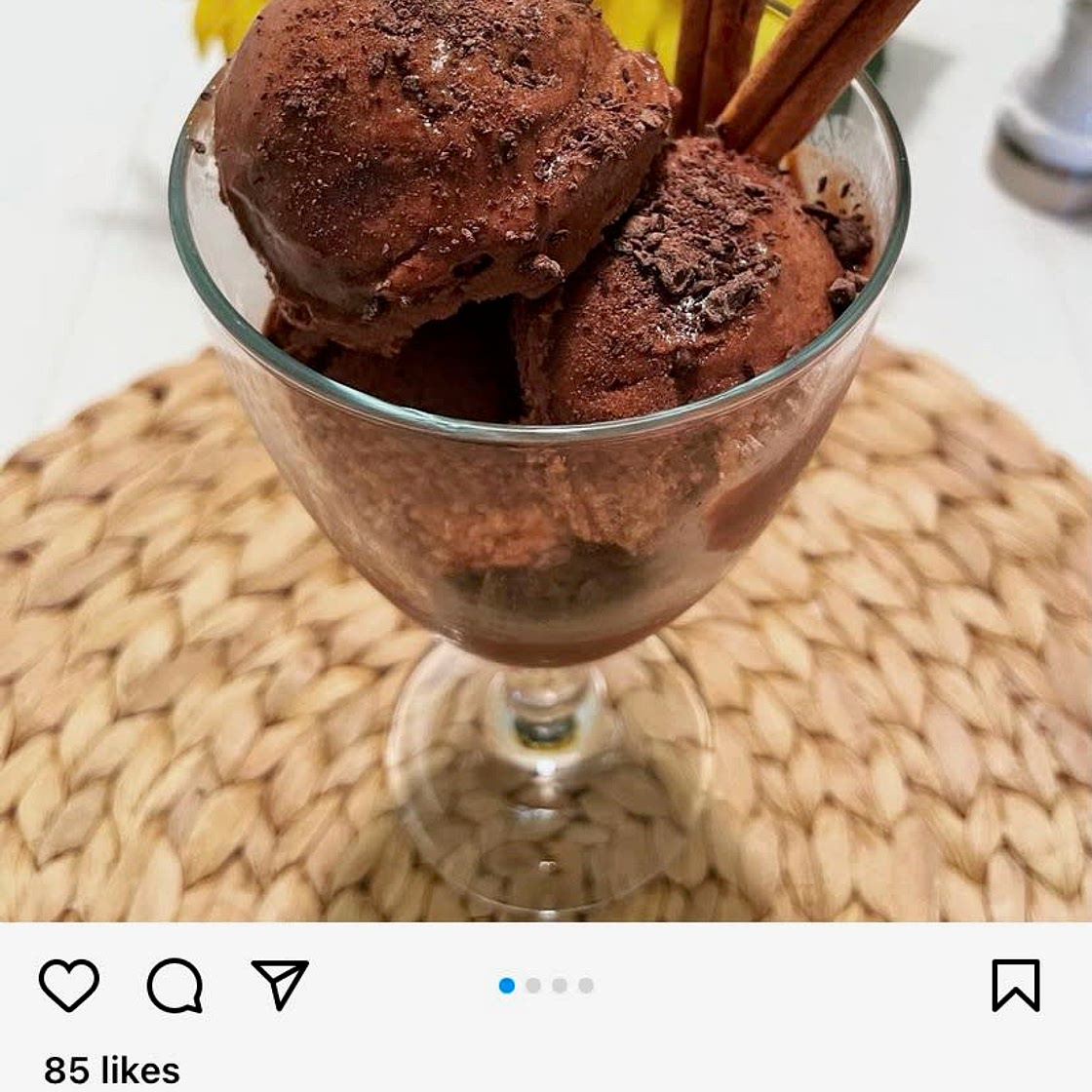 Healthv, low-fat, nut-free, Vegan Mexican Hot Chocolate Nice Cream