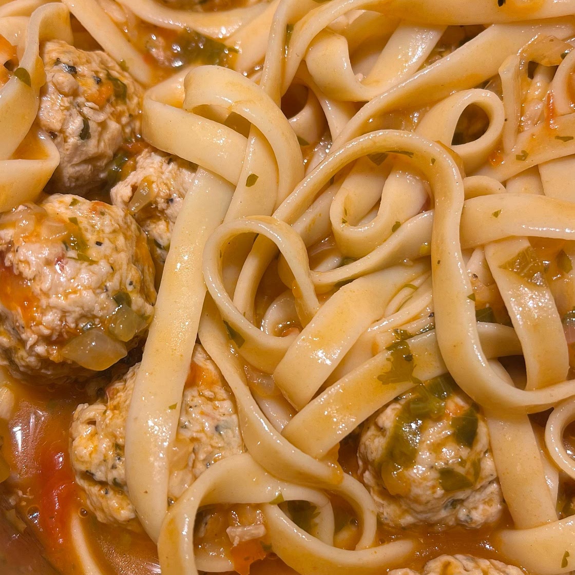 Spaghetti and Meatball Soup