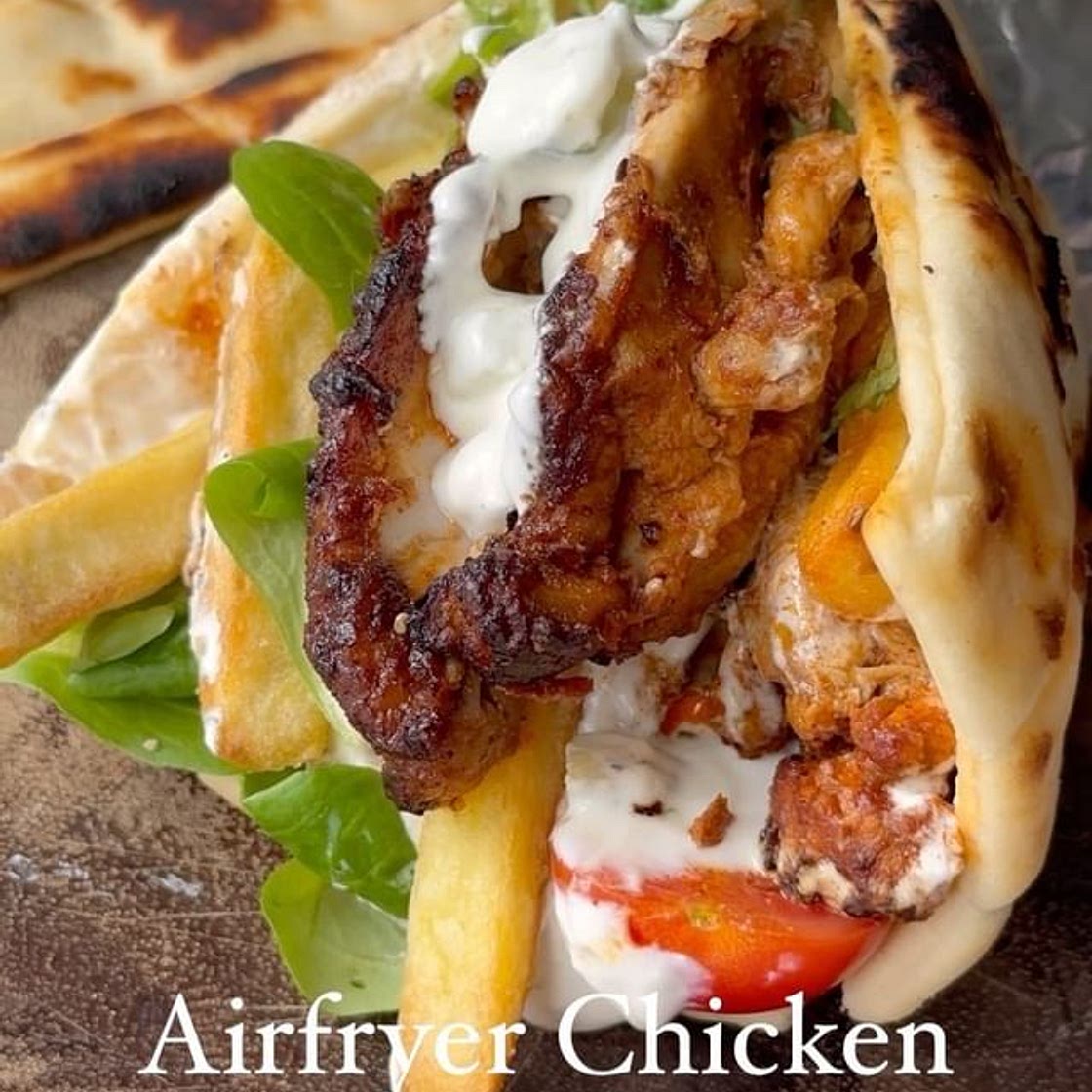Airfryer Harissa Chicken Gyros 🥙
