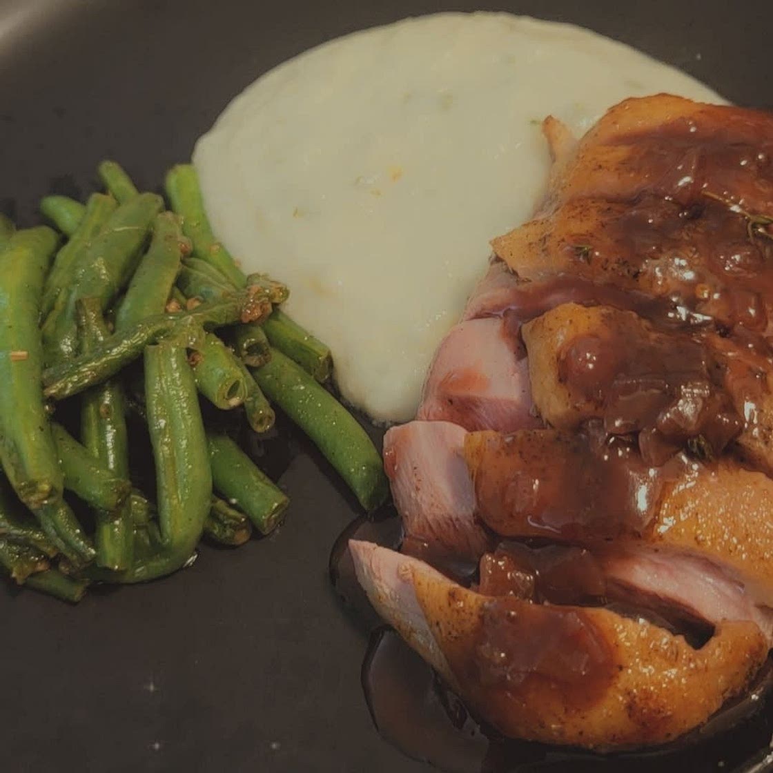 Seared Duck Breast with Blackberry Pan Sauce