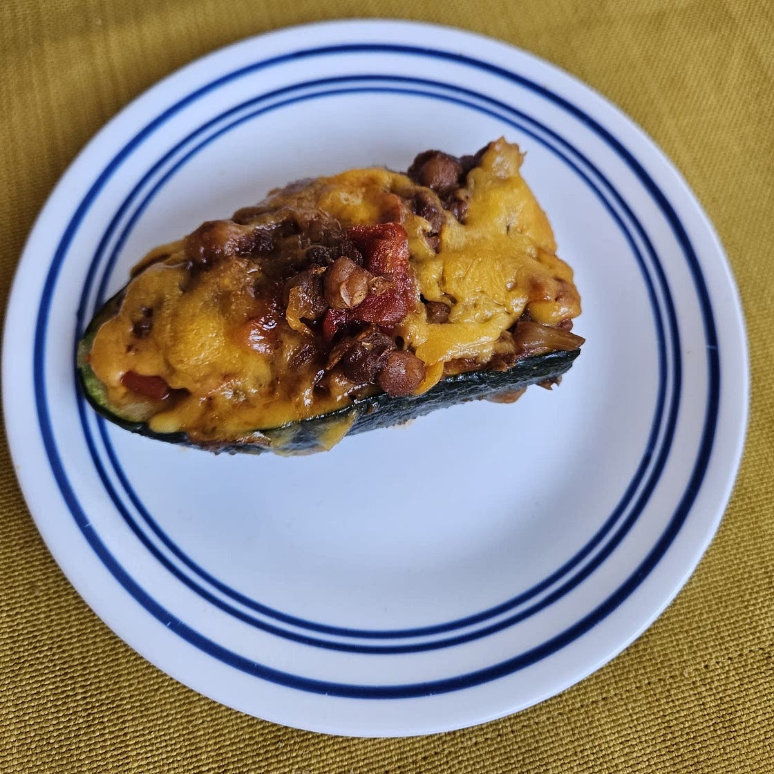 Vegan Stuffed Zucchini
