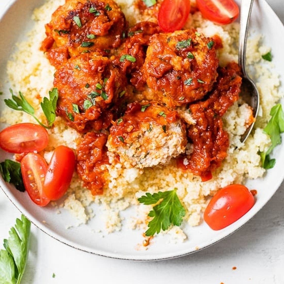 Harissa Chicken Meatballs