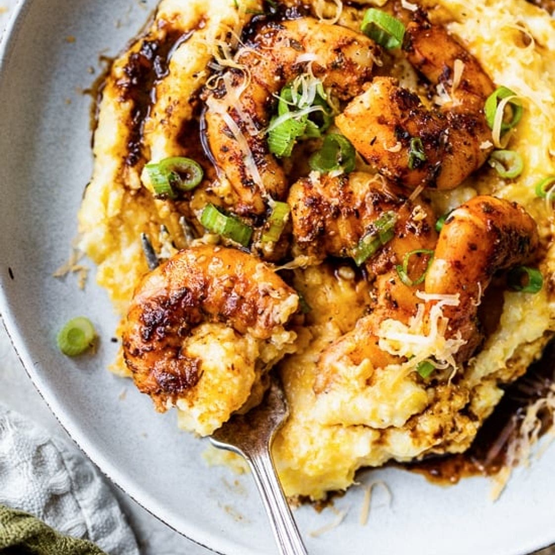 Blackened Shrimp and Grits