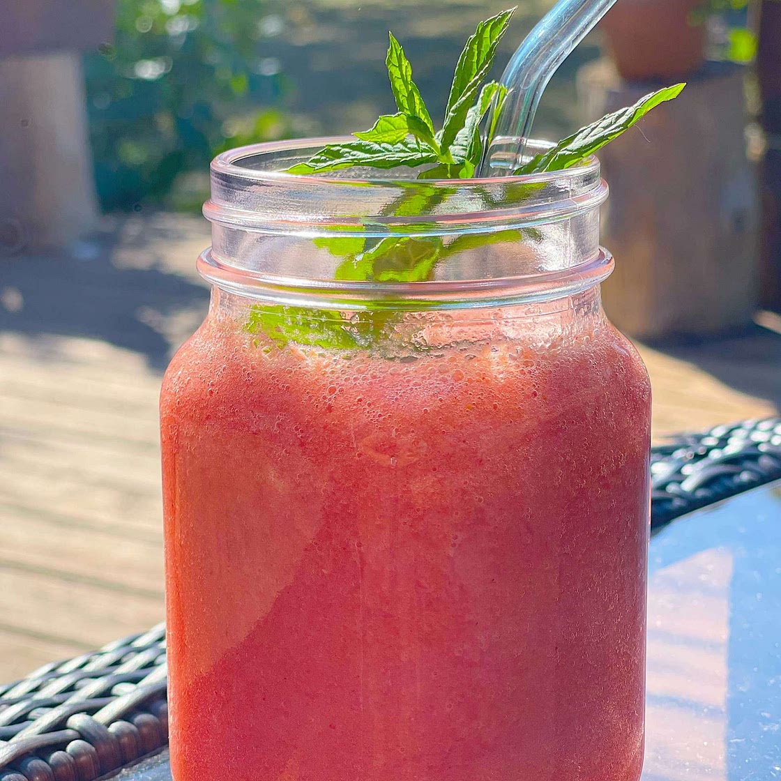 3 Ingredient Watermelon Strawberry Refresher