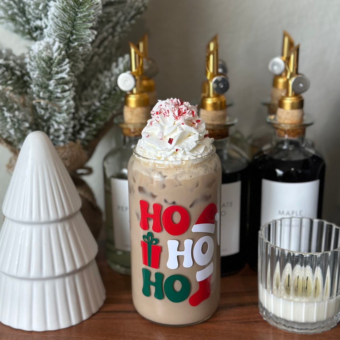 Peppermint Oreo Iced Latte