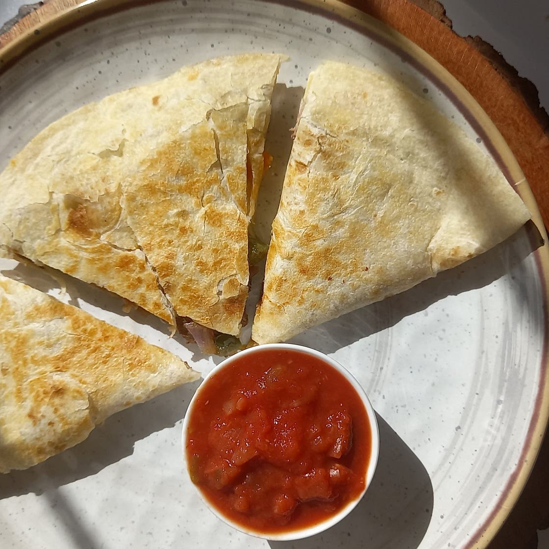 Steak fajita quesadilla