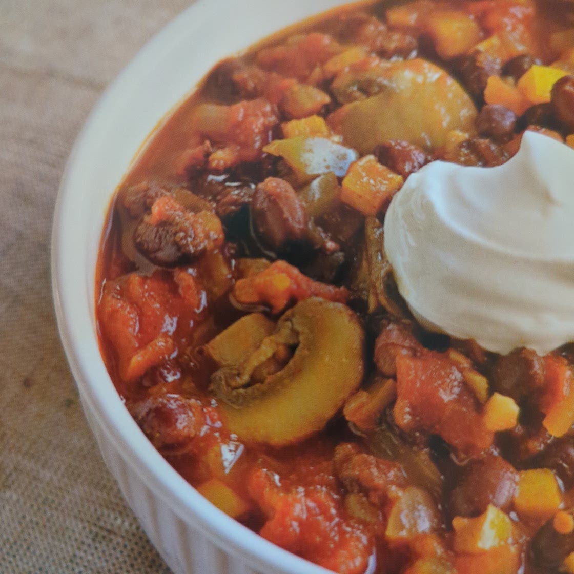 Black Bean Mushroom Chili from "Crock Pot the Original Slow Cooker Recipe Collection"
