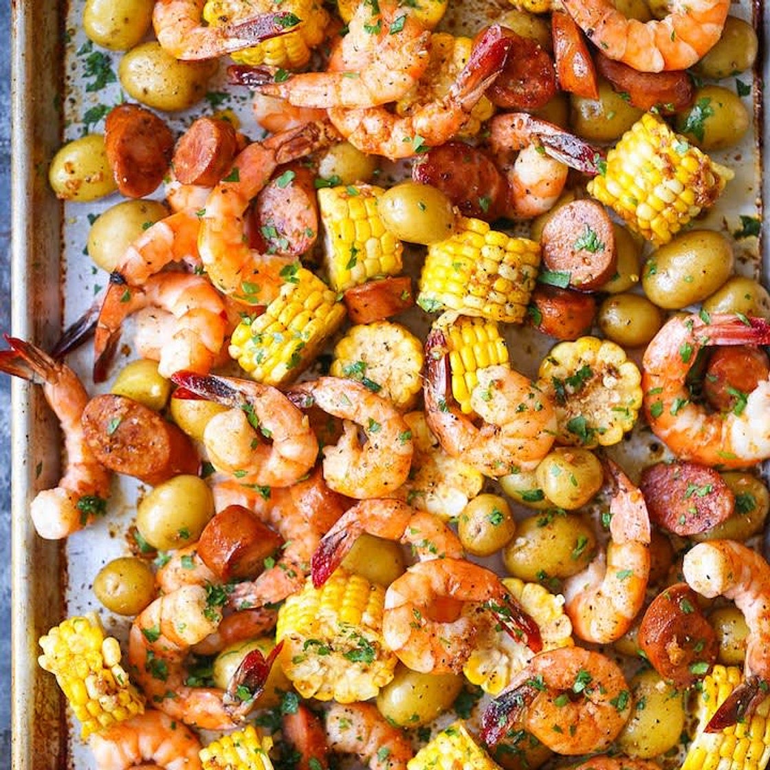Sheet Pan Shrimp Boil