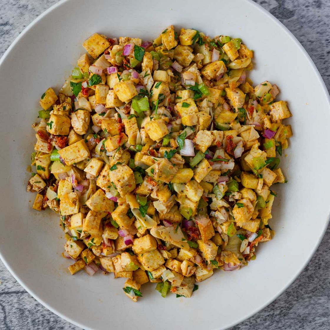 Easy Marinated Tofu Salad