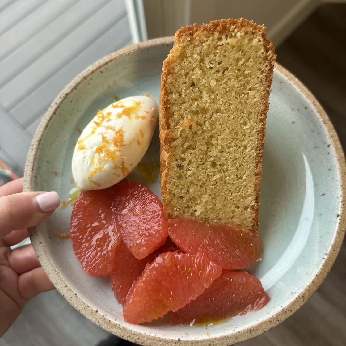Olive Oil Almond Loaf Cake