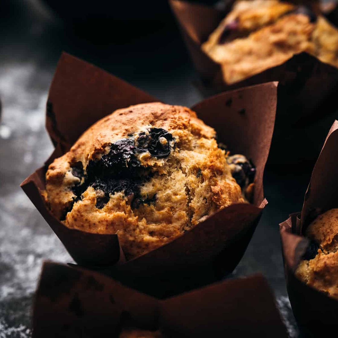Banana Blueberry Muffins