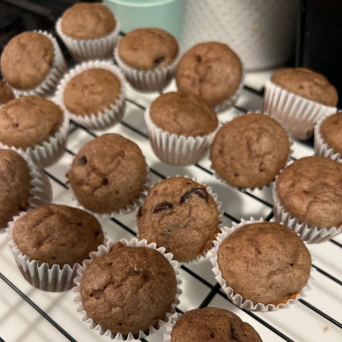 Toddler lentil banana muffins