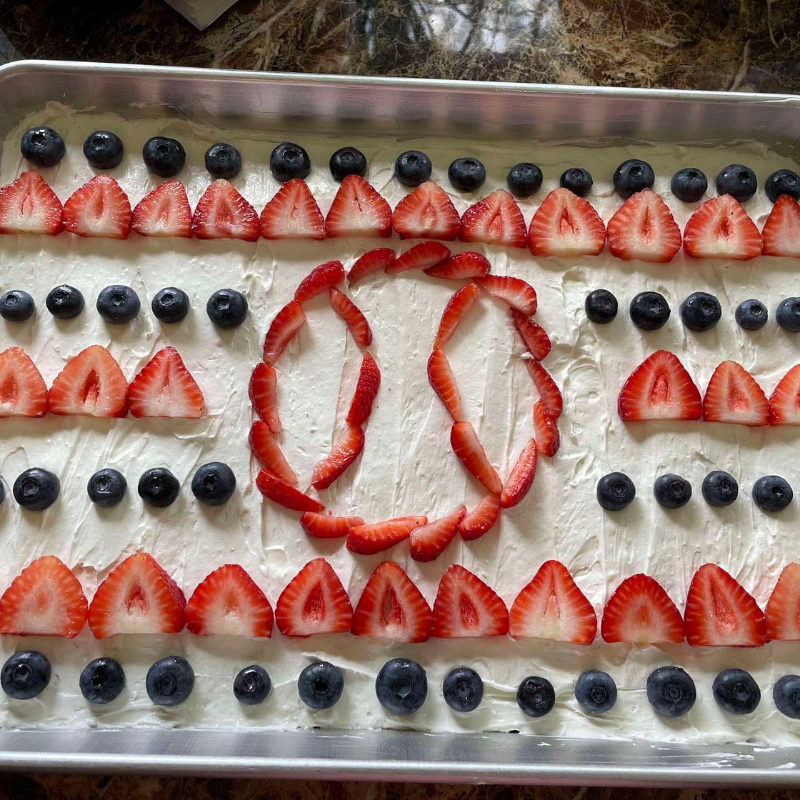 Olivia’s 4th of July Fruit Pizza