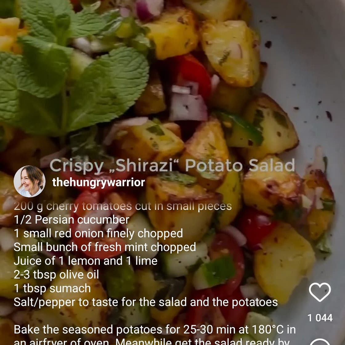 Crispy shirazi potato salad