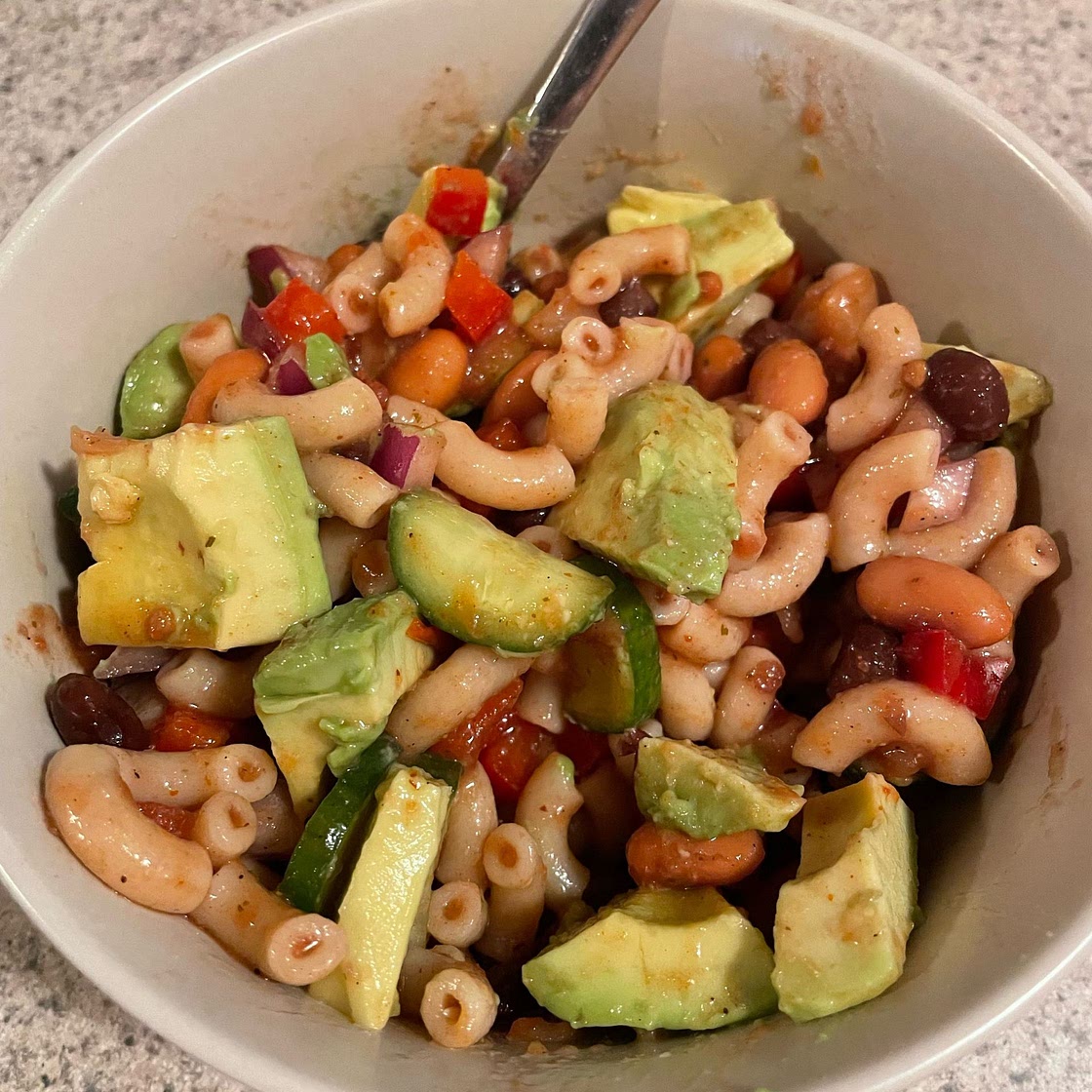 Easy Oil Free Salsa Pasta Salad