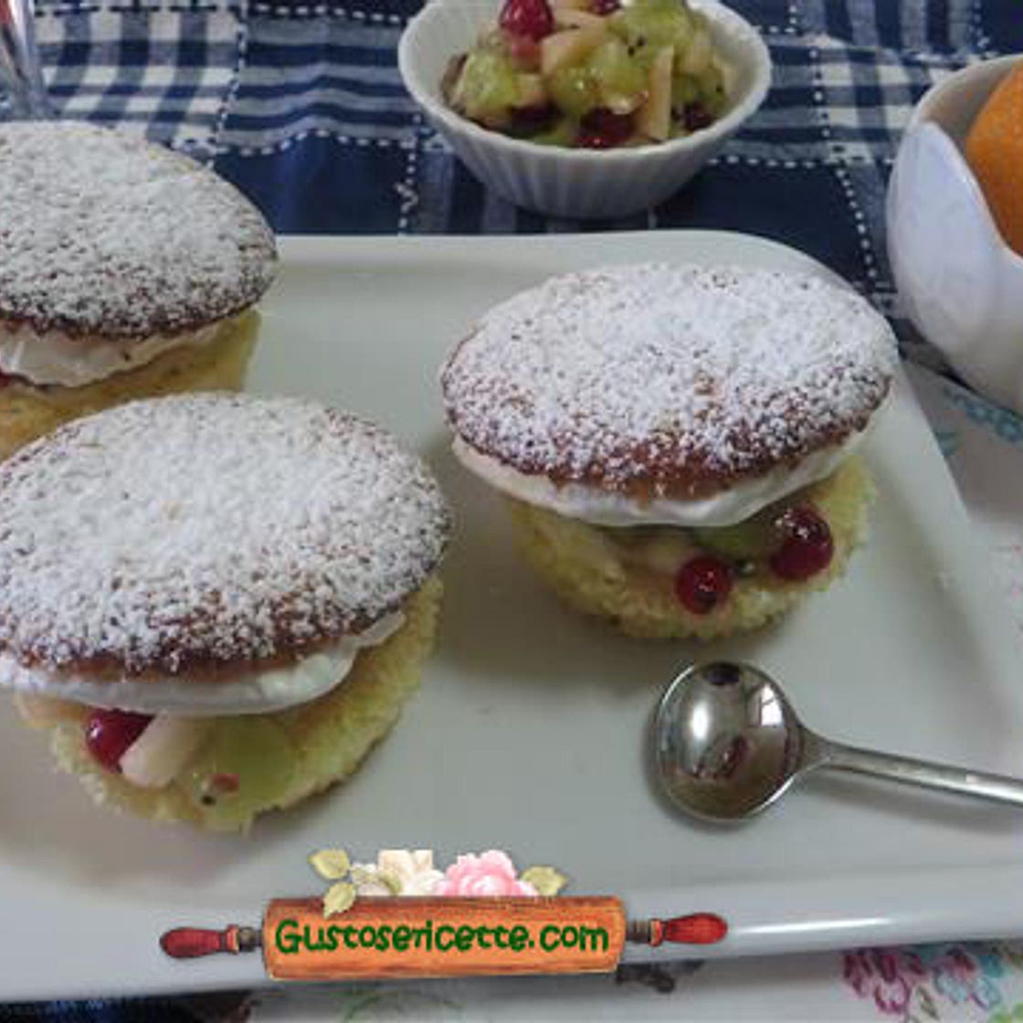 Muffin alla frutta fresca