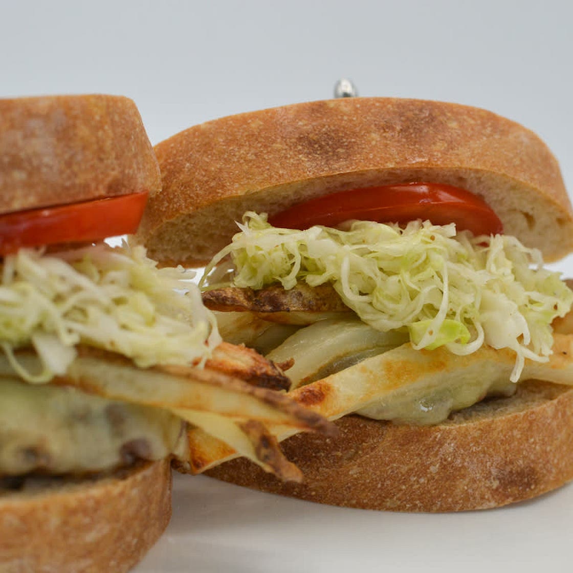 Pittsburgh Style Slider with Fries and Coleslaw