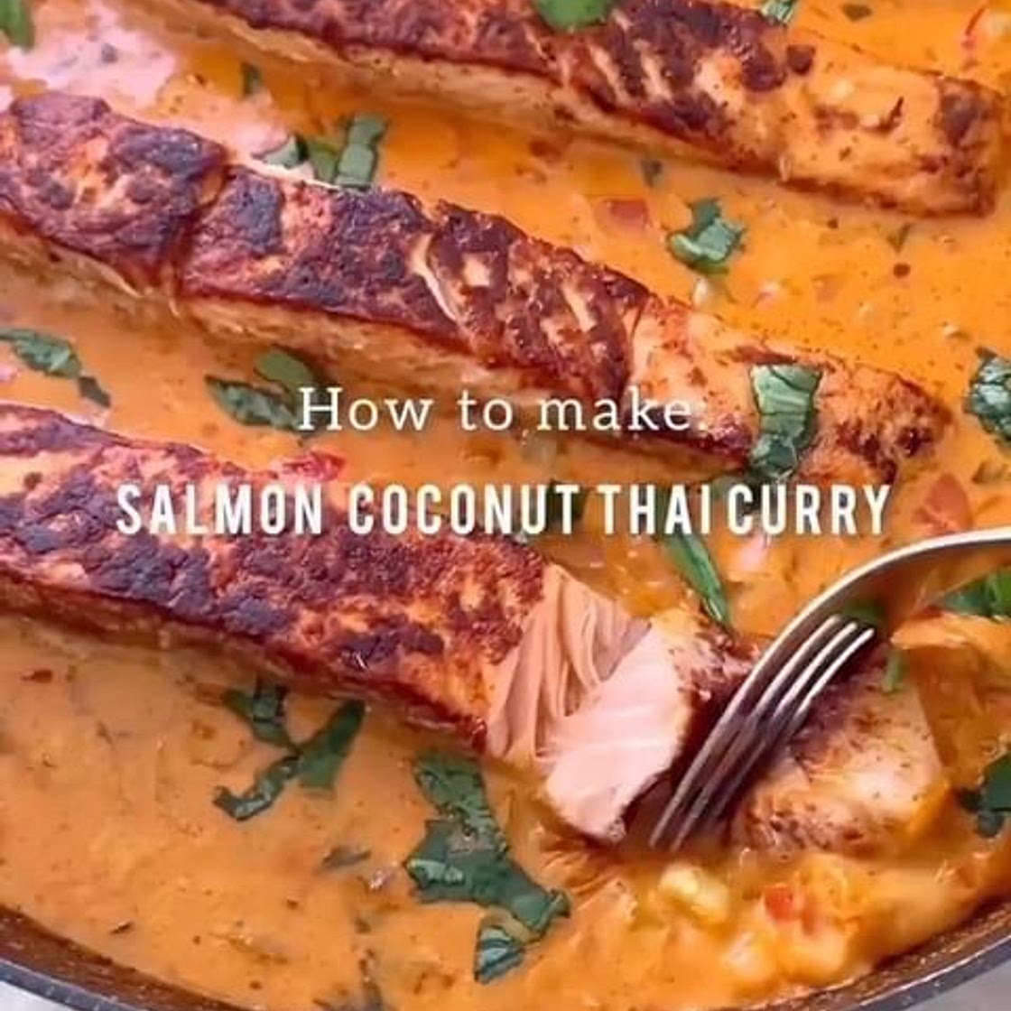 Salmon & Coconut Thai curry